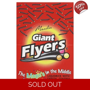 Maxilin Flyers Liquorice with Crystal Centres